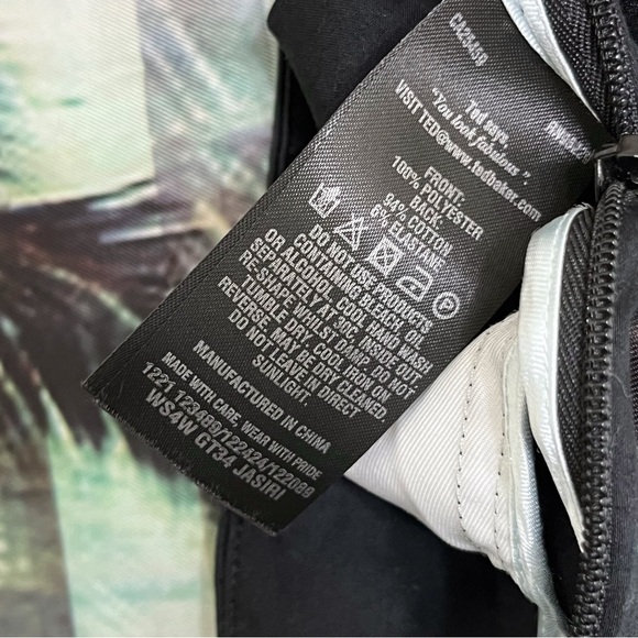 Ted Baker Jasiri Palm Tree Printed Dress Cotton Festival Tropical Beach Shorts - Picture 7 of 11